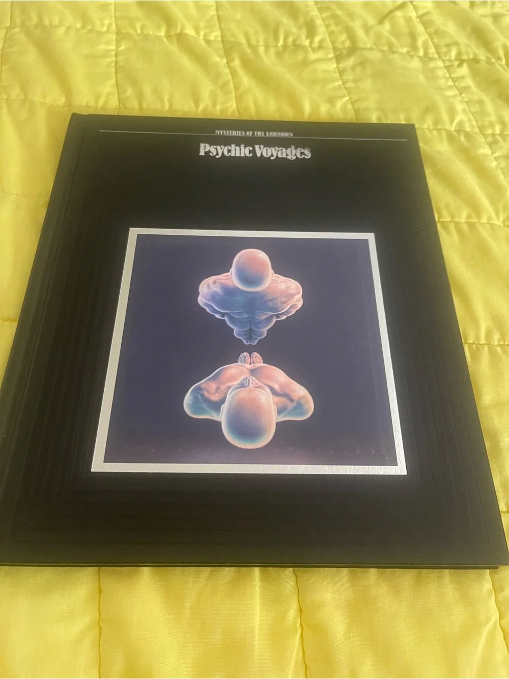 Psychic Voyages book Blue and Purple Abstract Design